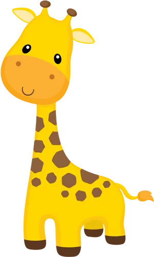 Cute Cartoon Giraffe PNG Image