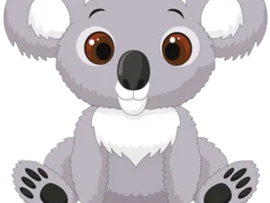 Cute Cartoon Koala PNG Image