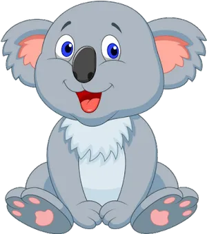 Cute Cartoon Koala PNG Image