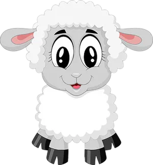 Cute Cartoon Lamb PNG Image