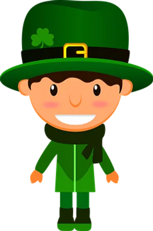 Cute Cartoon Leprechaun PNG Image