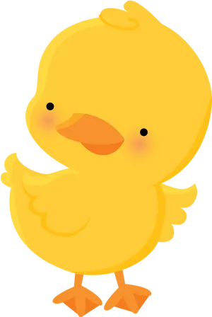 Cute Cartoon Rubber Duck Illustration PNG Image