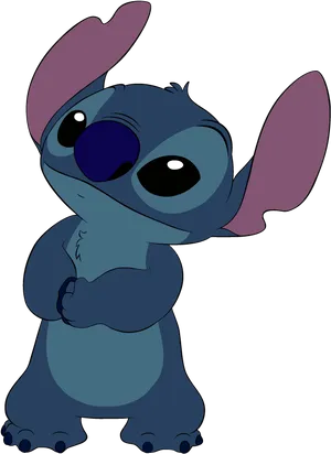 Cute Cartoon Stitch Illustration PNG Image