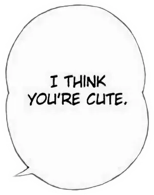 Cute Compliment Speech Bubble PNG Image
