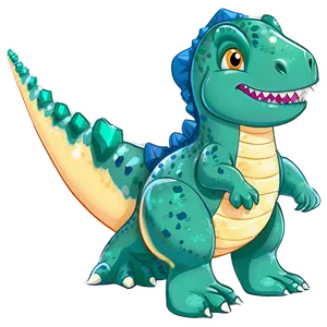 Cute Dino Character Png Fqk PNG Image