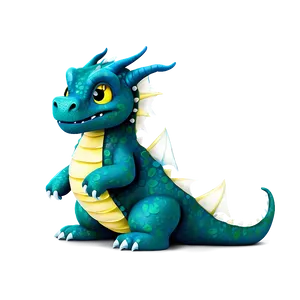 Cute Dragon In Sweater Png 06262024 PNG Image