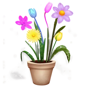 Cute Garden Flowers Png 13 PNG Image