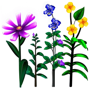 Cute Garden Flowers Png Swl72 PNG Image