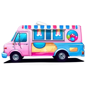 Cute Ice Cream Truck Drawing Png Von PNG Image