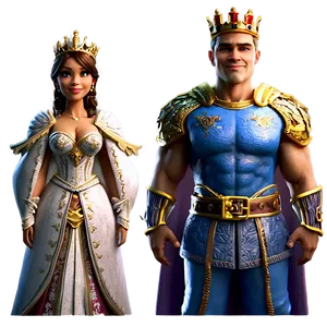 Cute King And Queen Png 23 PNG Image