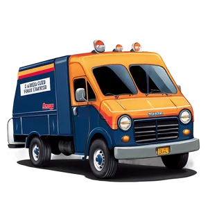 Cute Mail Truck Drawing Png 90 PNG Image