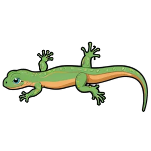 Cute Newt Illustration Png Wkb PNG Image