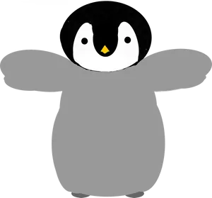 Cute Penguin Cartoon PNG Image