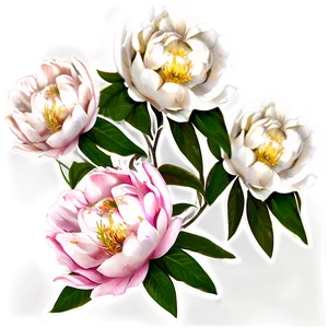 Cute Peony Flowers Png 69 PNG Image