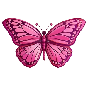 Cute Pink Butterfly Cartoon PNG Jgk72 PNG