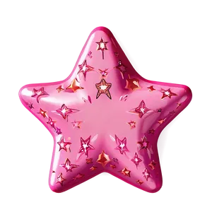 Cute Pink Stars Png Arm36 PNG Image