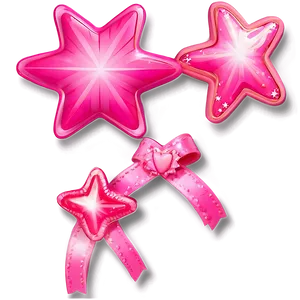 Cute Pink Stars Png Lso PNG Image