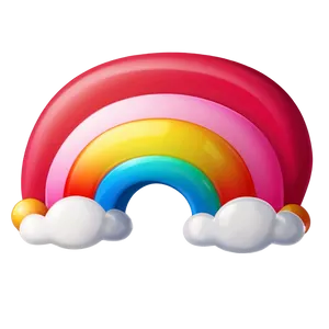 Cute Rainbow Emoji Png Hvy PNG Image