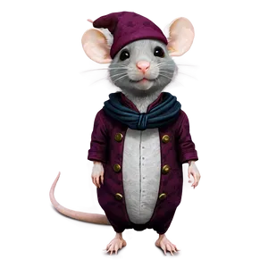 Cute Rat In Costume Png 06252024 PNG Image