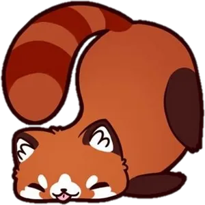 Cute_ Red_ Panda_ Sticker.png PNG Image