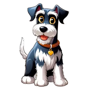 Cute Schnauzer Cartoon Png Kga5 PNG Image