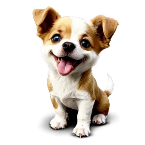 Cute Small Dog Cartoon Png Ijf PNG Image