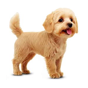 Cute Small Dog Cartoon Png Pou PNG Image