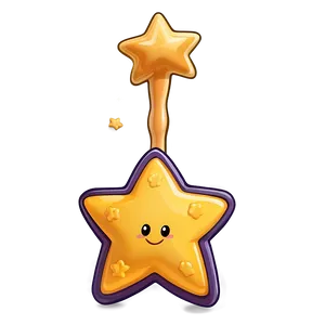 Cute Star Wand Png Jgk PNG Image