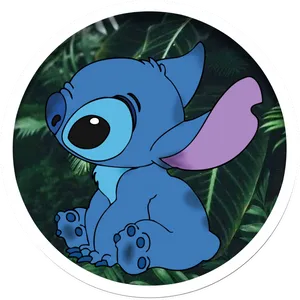 Cute Stitch Cartoon Character PNG Image