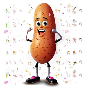 Cute Sweet Potato Character Png 06122024 PNG Image