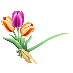 Cute Tulip Flowers Png Isx20 PNG Image