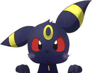 Cute Umbreon Pokemon PNG Image