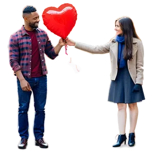 Cute Valentine's Day Couple Png 10 PNG Image