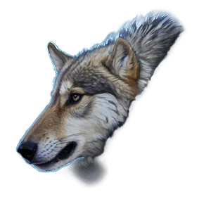 Cute Wolf Pup Face Png Xkt PNG Image