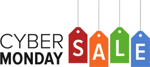 Cyber Monday Sale Tags PNG Image