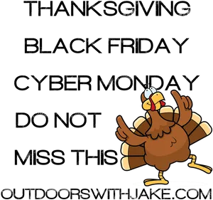 Cyber Monday Turkey Promotion PNG Image