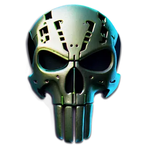 Cyberpunk Punisher Skull Png Gdp PNG Image