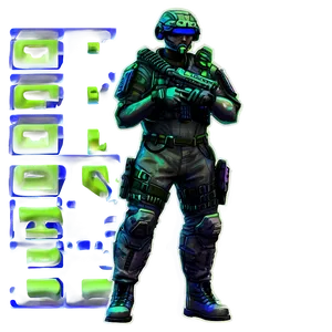 Cyberpunk Soldiers Png 06122024 PNG Image