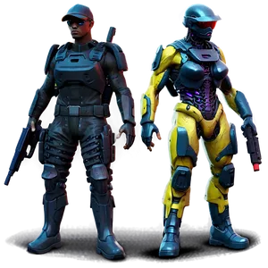 Cyberpunk Soldiers Png Awv69 PNG Image