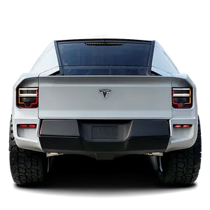 Cybertruck Tesla Rear View Png Nvr57 PNG Image