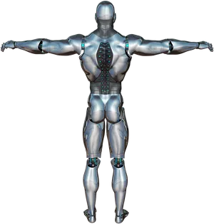 Cyborg Humanoid Robot PNG Image