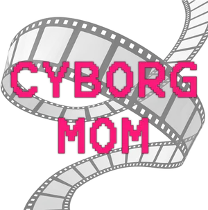 Cyborg Mom Filmstrip Graphic PNG Image