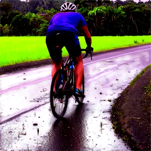 Cycling In The Rain Adventure Png 49 PNG Image