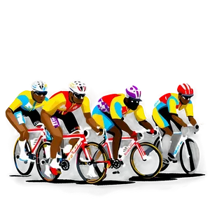 Cycling Team In Formation Png Ipq PNG Image