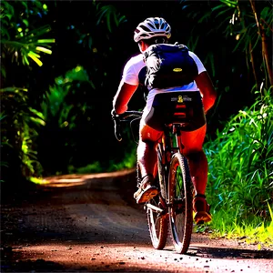 Cycling Through National Parks Png Red PNG Image