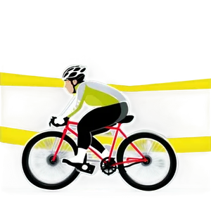 Cyclist Crossing Finish Line Png Pwp PNG Image