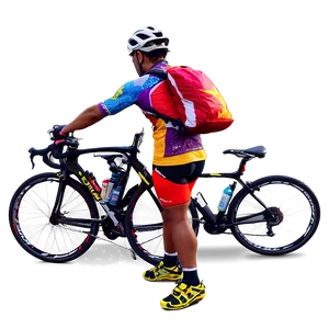 Cyclist Refueling Energy Drink Png Udy65 PNG Image