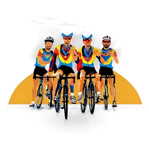 Cyclist Sunrise Training Png Jnq PNG Image