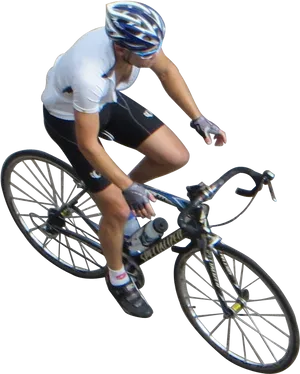 Cyclistin Action Road Biking PNG Image