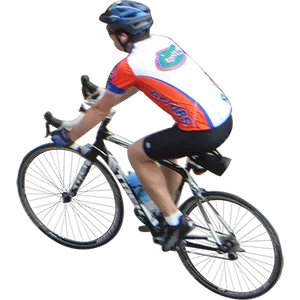 Cyclistin Actionon Road Bike PNG Image